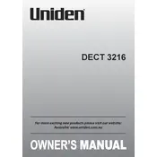 Uniden DECT 3216 Telephone manual cover