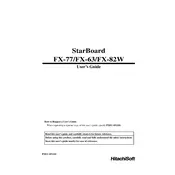 Hitachi FX-77 Star Board manual cover