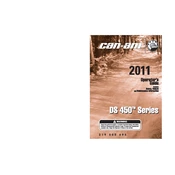 Can-Am DS 450 X mx 2011 Vehicle manual cover