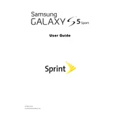 Samsung Galaxy S5 Sport Sprint SM-G860PZBASPR Phone manual cover