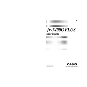 Casio fx-7400 Plus Calculator manual cover