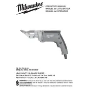 Milwaukee 48-08-0500 Shears manual cover