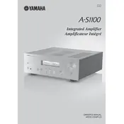 Yamaha A-S1100 Amplifier manual cover