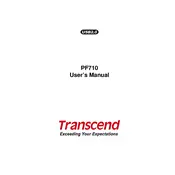 Transcend PF710 Digital Photo Frame manual cover