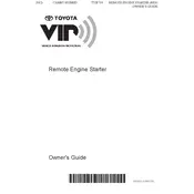 Toyota Camry HV Remote Engine Start 2012 Sedan manual cover