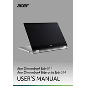 Acer Chromebook Spin 514 CP514-3HH-R6VK Laptop manual cover