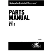 Subaru EY14 Engine manual cover