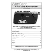 West Bend L5768B TEM4500W Toaster manual cover