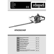 Scheppach HTH250-240P 5910401903 Hedge Trimmer manual cover