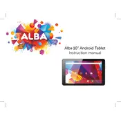 Alba NEWALBA10 752/8444 Tablet manual cover