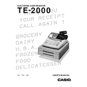 Casio TE-2000 Cash Register