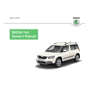 Škoda Yeti 2014 Car manual cover