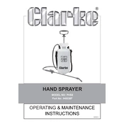 Clarke 3402267 PHS8 Hand Sprayer manual cover