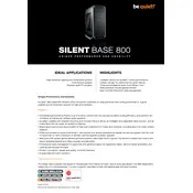 be quiet! Silent Base 800 Window Orange Case manual cover