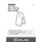 Casio EXTR70 Camera manual cover