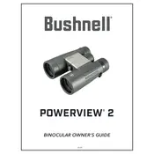 Bushnell PWV821 Binocular manual cover