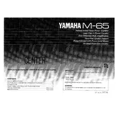 Yamaha M-65 Amplifier manual cover