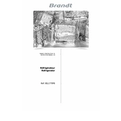 Brandt BIL1770FB Refrigerator manual cover