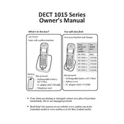 Uniden DECT 1015 Series Telephone manual cover