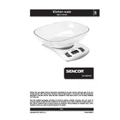 Sencor SKS 4001WH Scale manual cover