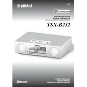 Yamaha TSX-B232 Audio System manual cover