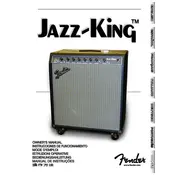 Fender Jazz-King 2289700000 120V 60Hz USA Amplifier manual cover