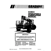 Gradall 534B-9 Forklift manual cover