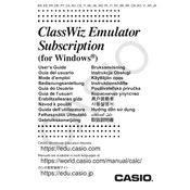 Casio ClassWiz Emulator Subscription Windows Software manual cover