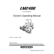 Kubota LM2400 Mower manual cover