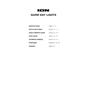 ION Game Day Lights Red manual cover