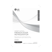 LG LFXC24796D Refrigerator manual cover