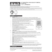 Sealey HVF30S.V2 Fan manual cover