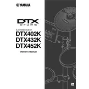 Yamaha DTX452K Drum Kit manual cover