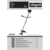 Scheppach BC52PB 5810701903 Brush Cutter manual cover