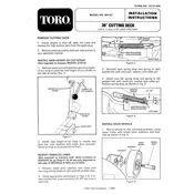 Toro 38-inch 59147 Mower manual cover