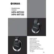 Yamaha HPH-MT120 Headphones manual cover