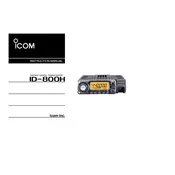 Icom ID-800H Transceiver manual cover