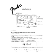 Fender TX-1000 Tuner manual cover