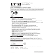 Sealey MC365.V2 Lift manual cover