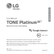 LG TONE Platinum SE HBS-1120 Gold Headset manual cover