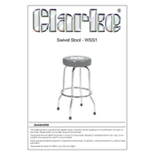 Clarke 7610182 WSS1 Swivel Stool manual cover