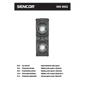 Sencor SSS 4002 Audio System manual cover