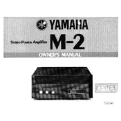 Yamaha M-2 Amplifier manual cover