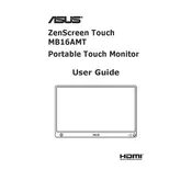 ASUS ZenScreen Touch MB16AMT Monitor manual cover