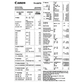 Canon TX-220TS manual cover