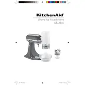 KitchenAid KSMSIA Ice Shaver manual cover