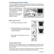 Acura TLX Lane Keeping Assist System 2015 Sedan manual cover