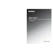 Yamaha RX-V657 Receiver manual cover