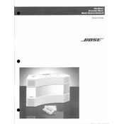 Bose Acoustic Wave Music System Series II manual cover