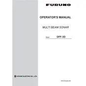 Furuno DFF-3D Sonar manual cover